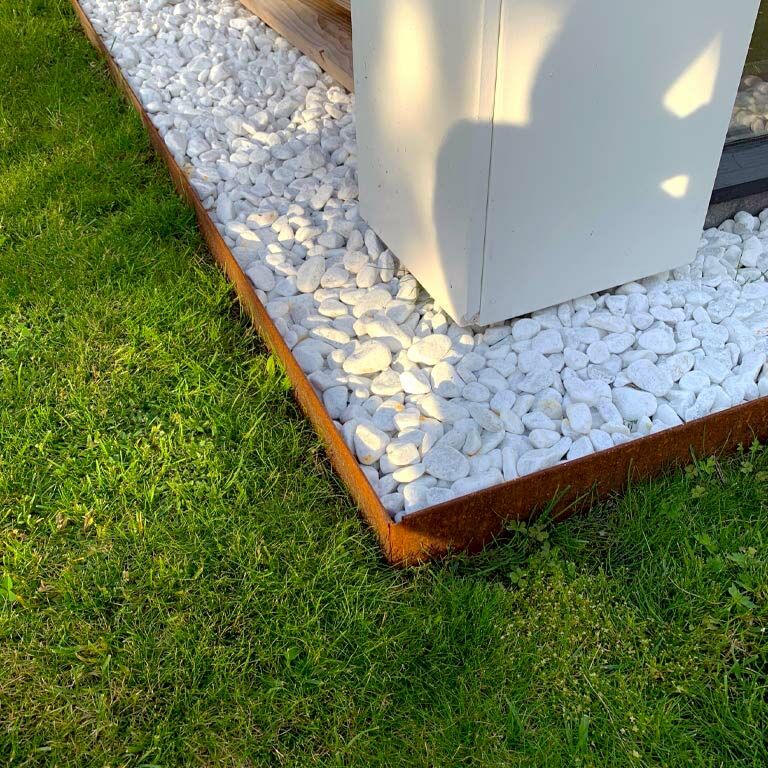 Corten čelične rubnjaci za travnjak izravnato 13 cm (dužina 150 cm)