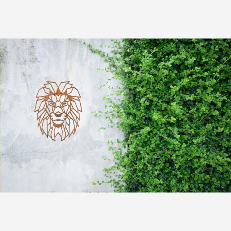 Corten čelična zidna dekoracija Lav 1.0