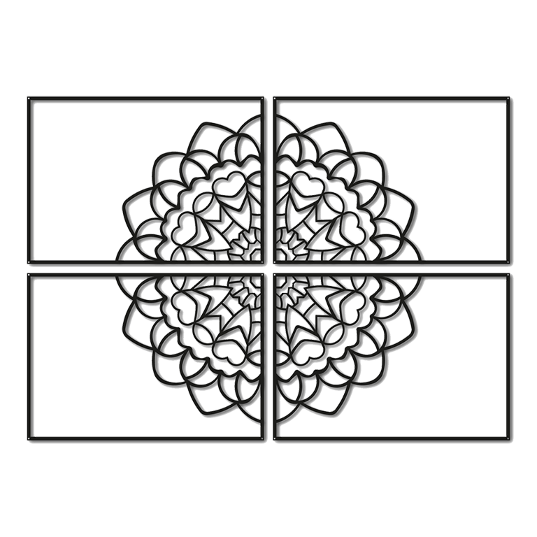 Metalna zidna dekoracija Mandala *RASPRODAJA