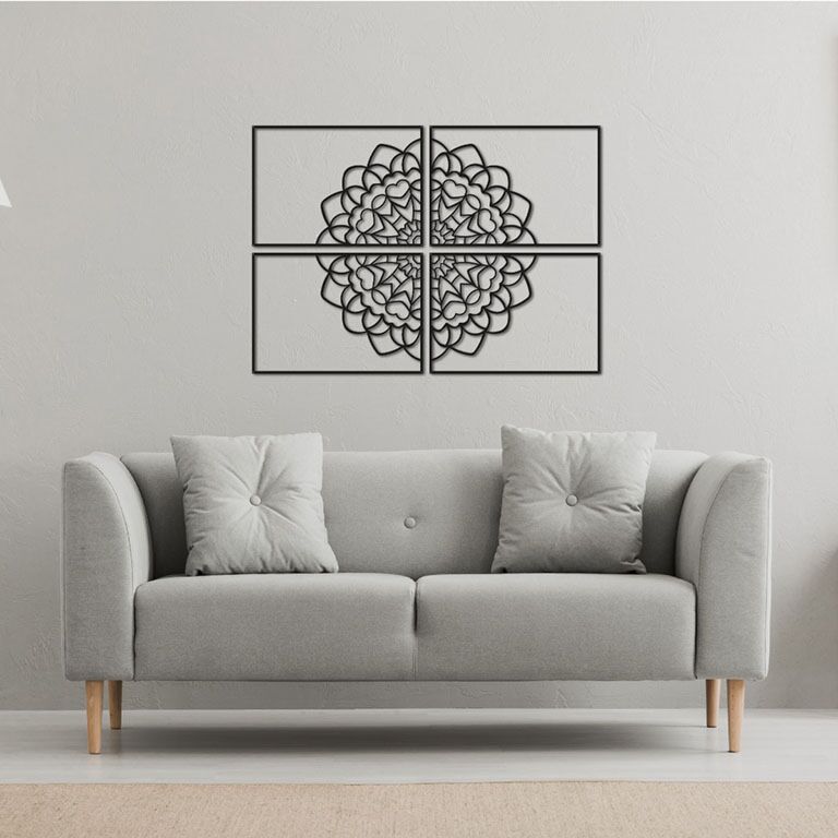 Metalna zidna dekoracija Mandala *RASPRODAJA