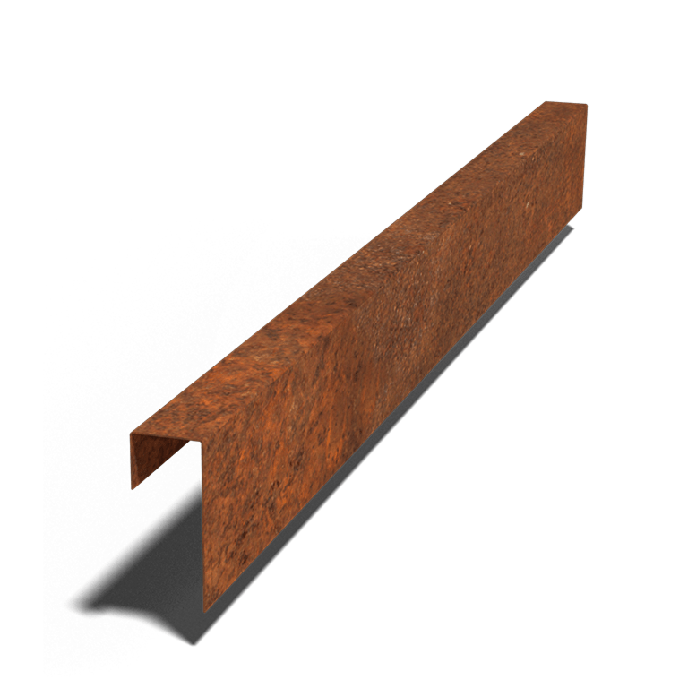 Corten čelični u-profil 15 x 6 x 5 cm (duljina 150 cm)
