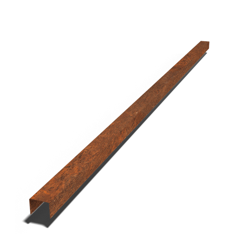 Corten čelični u-profil 5 x 6 x 5 cm (dužina 240 cm)