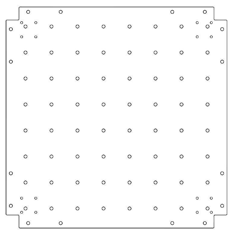 Cinkani čelik osnovna ploča 70 x 70 cm