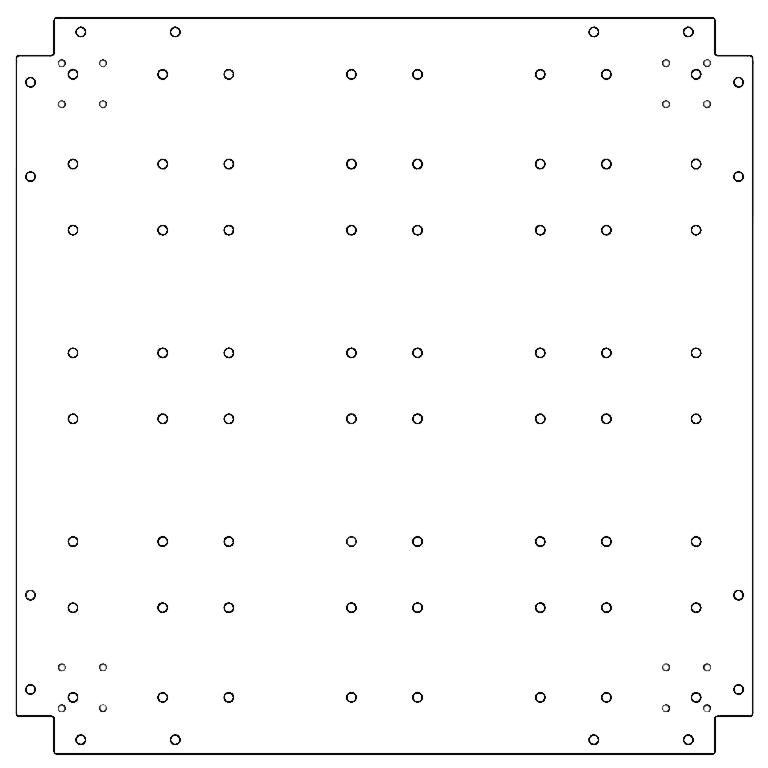 Cinkani čelik osnovna ploča 80 x 80 cm