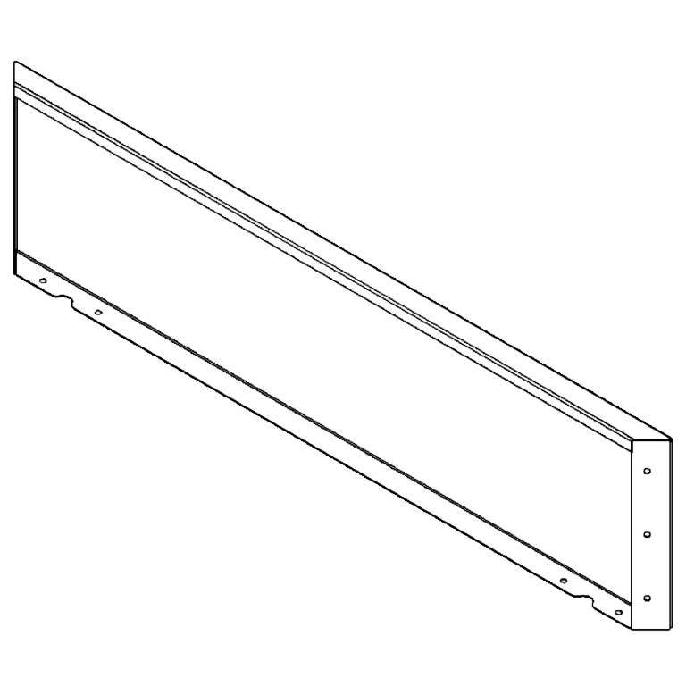 Praškasto lakirane čelični vrtni panel 30 x 120 cm