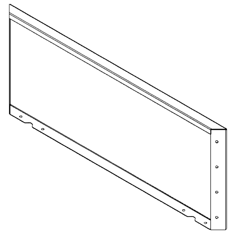 Corten čelični vrtni panel 40 x 100 cm