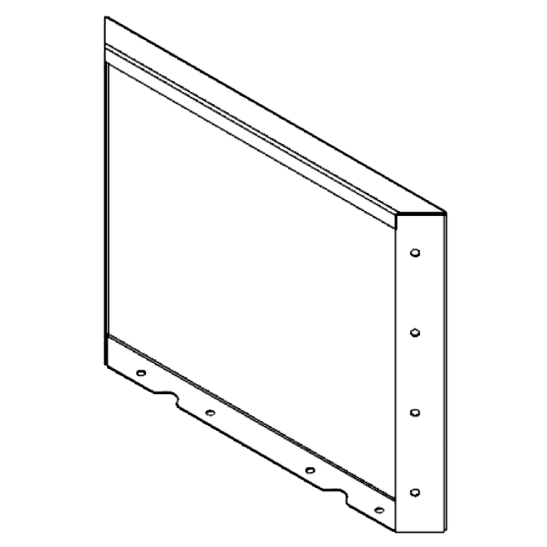 Praškasto lakirane čelični vrtni panel 40 x 50 cm