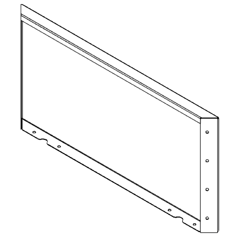 Corten čelični vrtni panel 40 x 80 cm