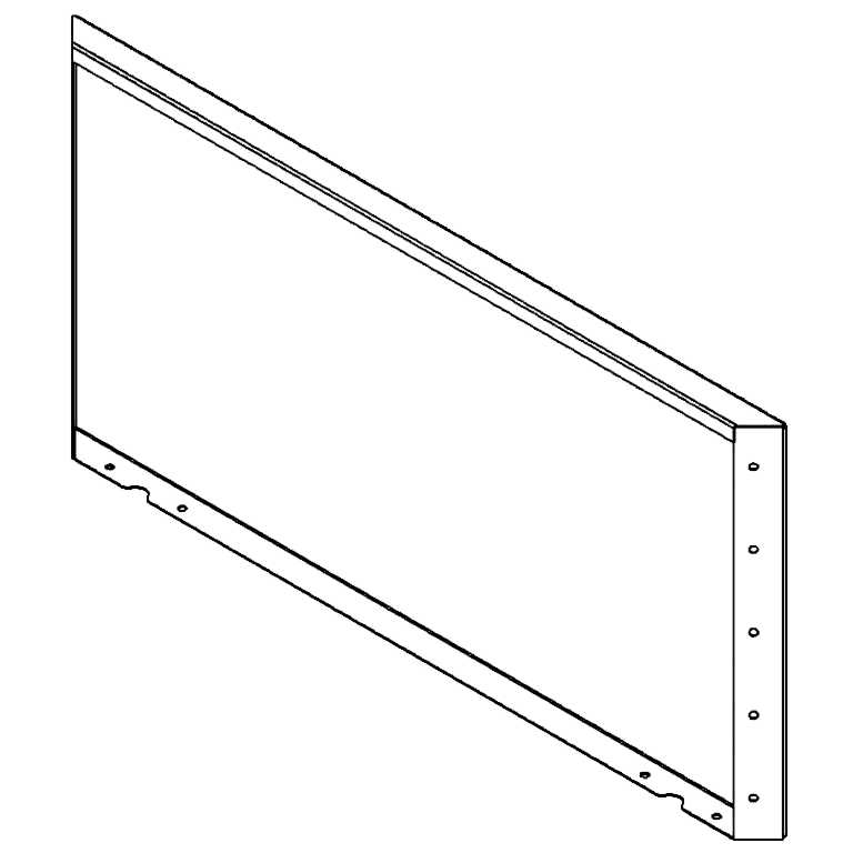 Corten čelični vrtni panel 50 x 100 cm