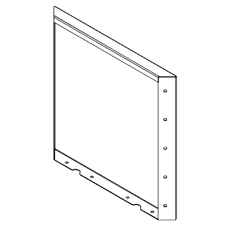 Corten čelični vrtni panel 50 x 50 cm