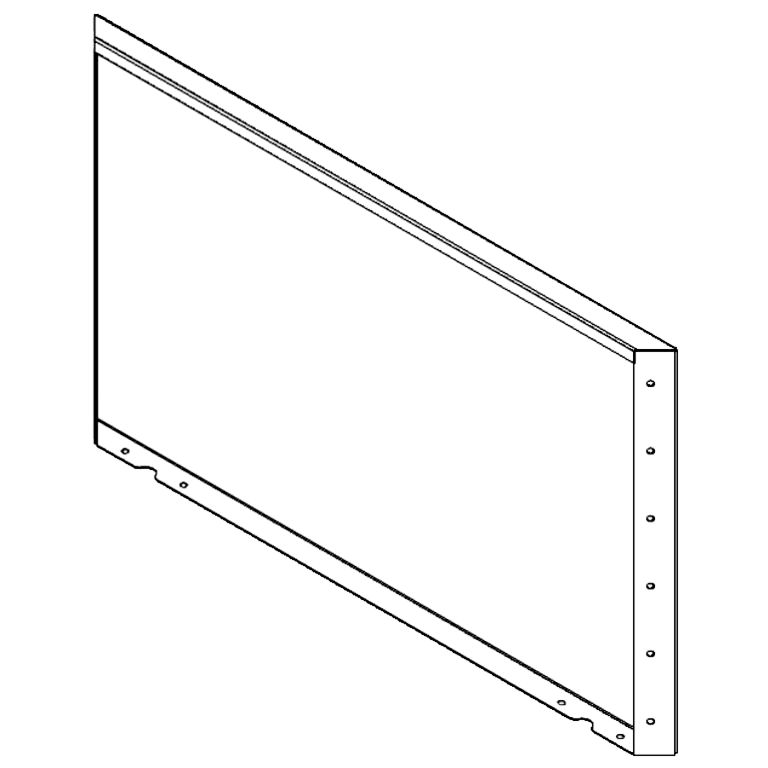 Praškasto lakirane čelični vrtni panel 60 x 100 cm