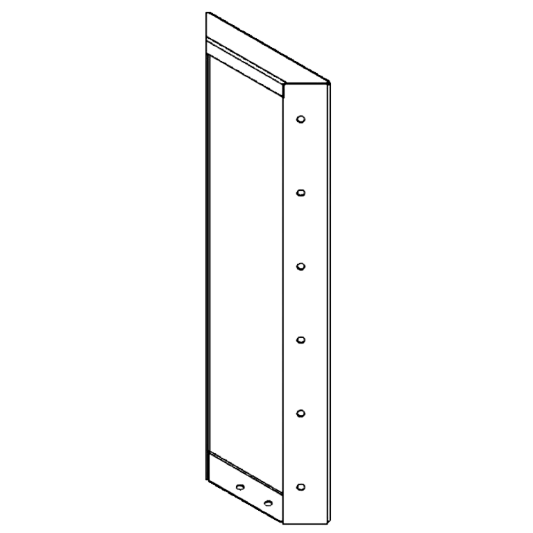 Corten čelični vrtni panel 60 x 20 cm