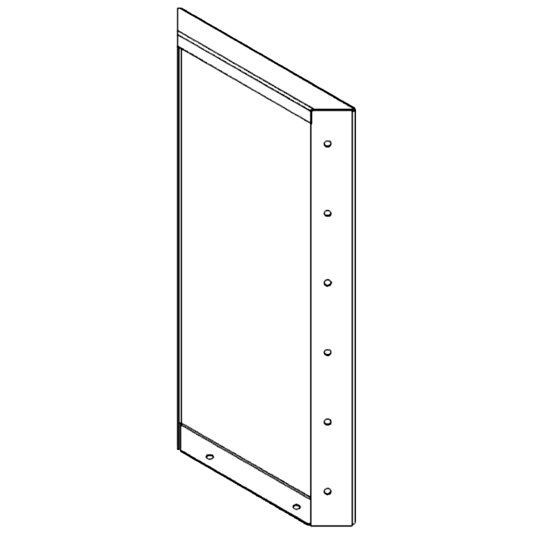 Corten čelični vrtni panel 60 x 30 cm