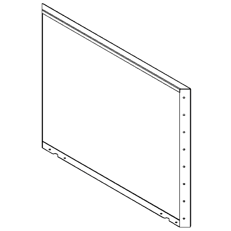 Corten čelični vrtni panel 80 x 100 cm