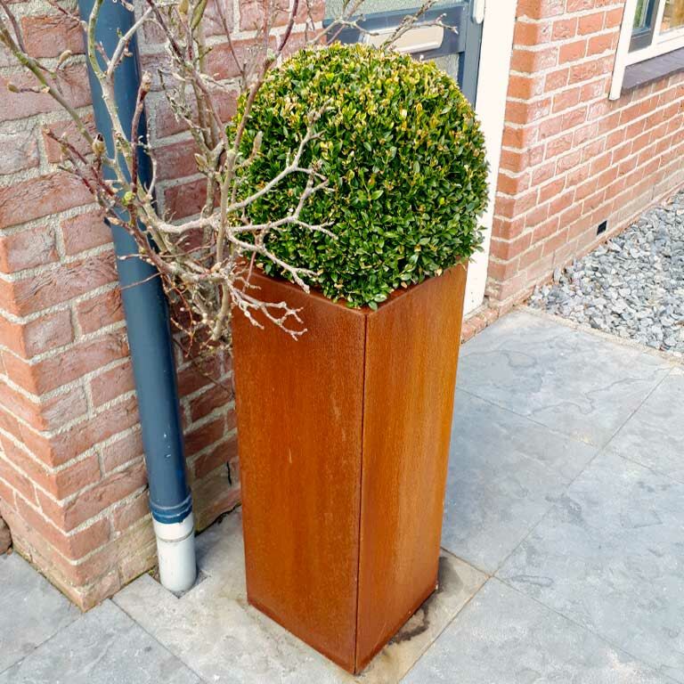 Corten čelična tegla za cvijeće Miami 30 x 30 cm