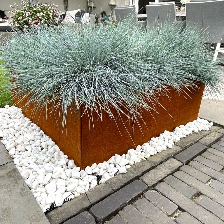 Corten čelična tegla za cvijeće Miami 80 x 80 cm