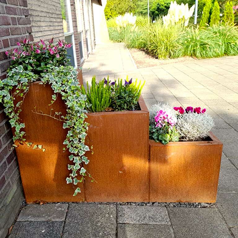 Corten čelična tegla za cvijeće Miami special III 40