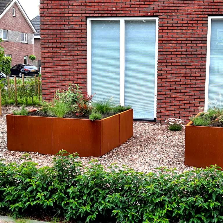 Corten čelična tegla za cvijeće Miami xxl 160 x 160 cm