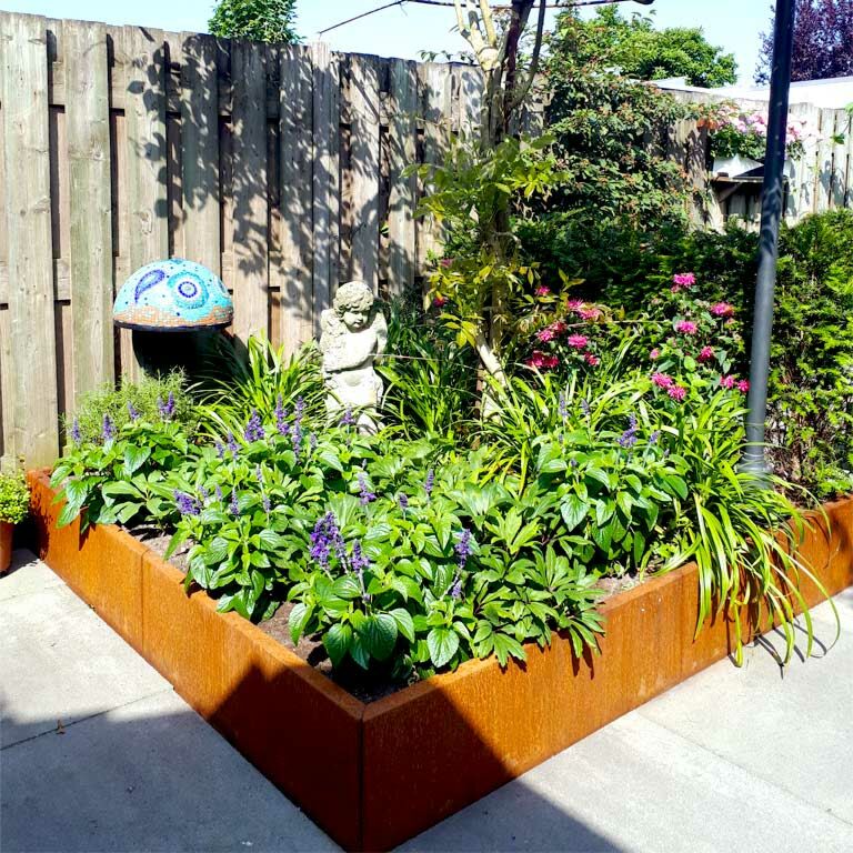 Corten čelična tegla za cvijeće Miami xxl 180 x 180 cm