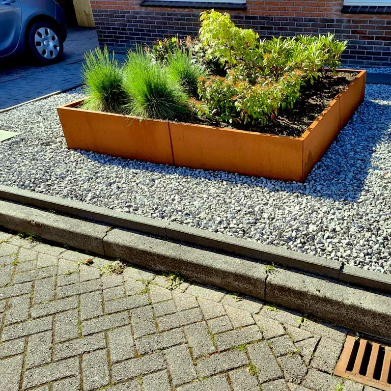 Corten čelična tegla za cvijeće Miami xxl 200 x 200 cm