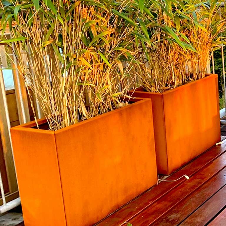 Corten čelična tegla za cvijeće Texas 30 x 120 cm
