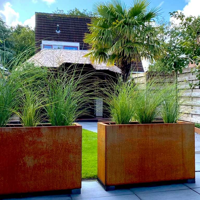 Corten čelična tegla za cvijeće Texas 40 x 100 cm