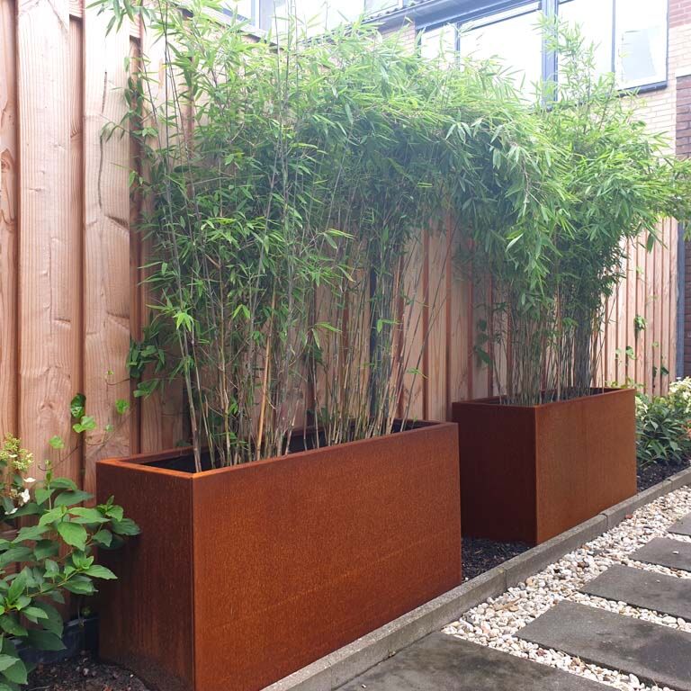 Corten čelična tegla za cvijeće Texas 40 x 120 cm