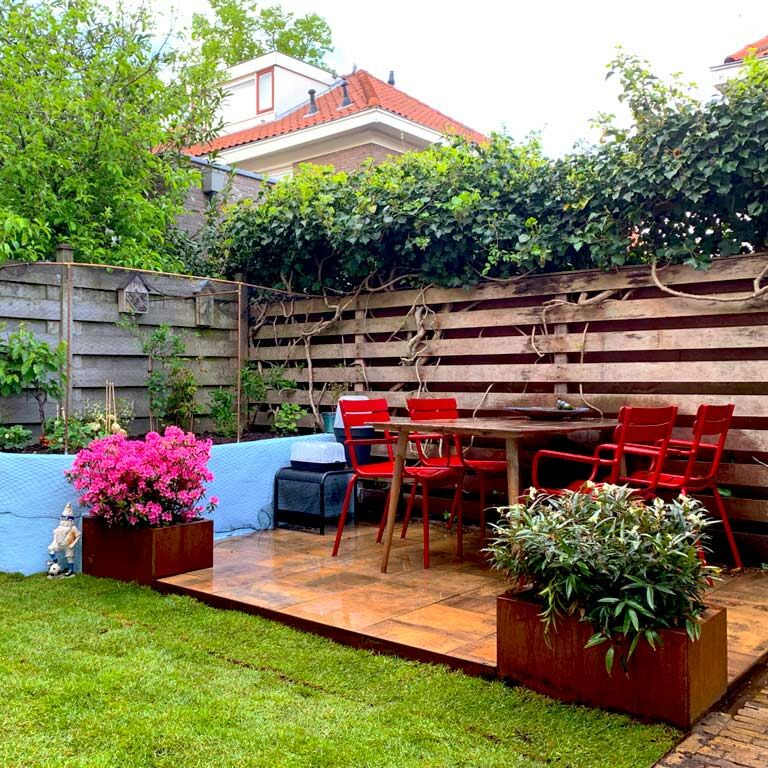 Corten čelična tegla za cvijeće Teksas 40 x 60 cm