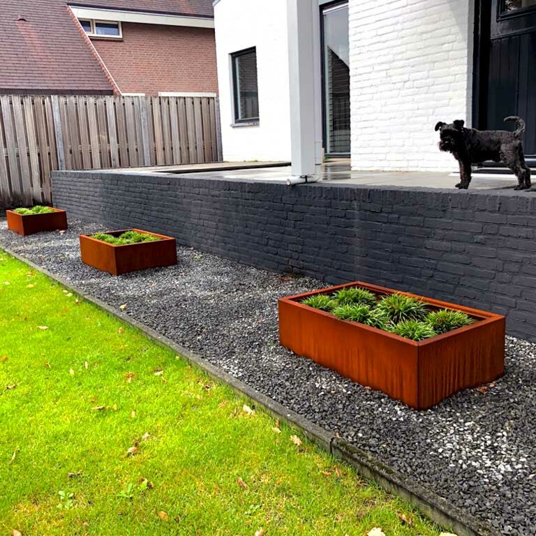 Corten čelična tegla za cvijeće Texas 60 x 100 cm
