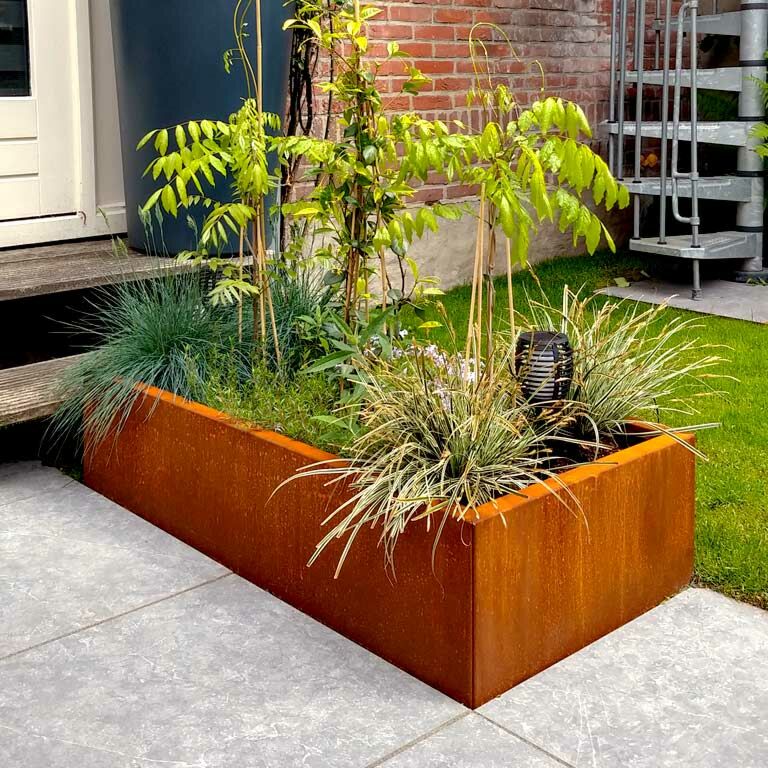 Corten čelična tegla za cvijeće Texas 60 x 120 cm