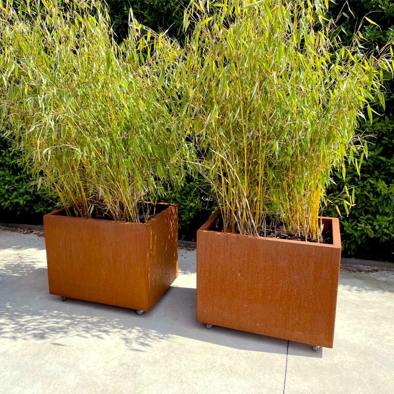 Corten čelična tegla za cvijeće Texas 60 x 80 cm