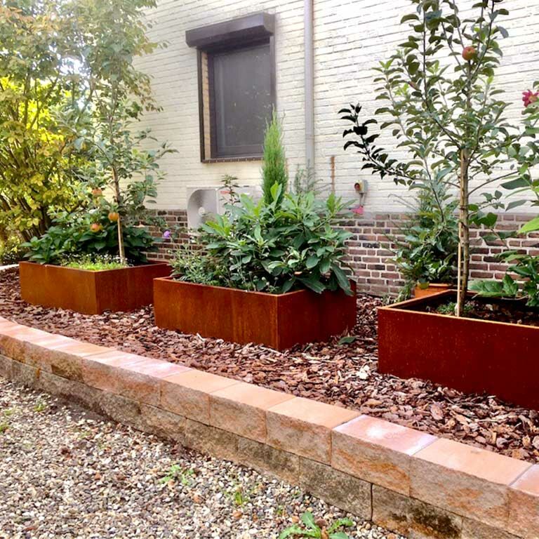 Corten čelična tegla za cvijeće Texas 80 x 100 cm