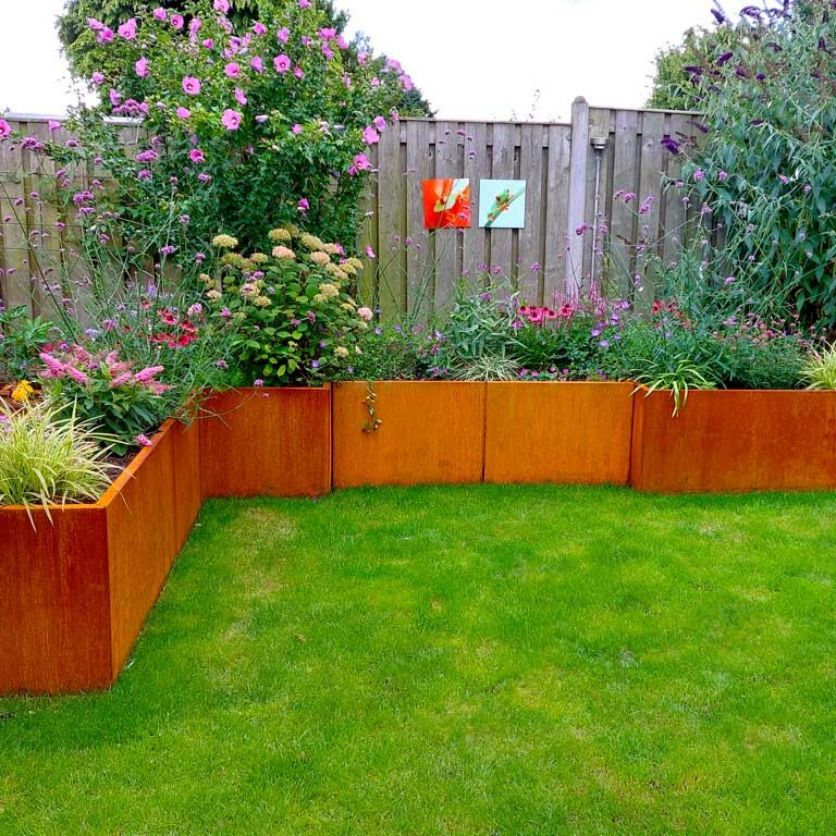 Corten čelična tegla za cvijeće Texas xxl 160 x 100 cm