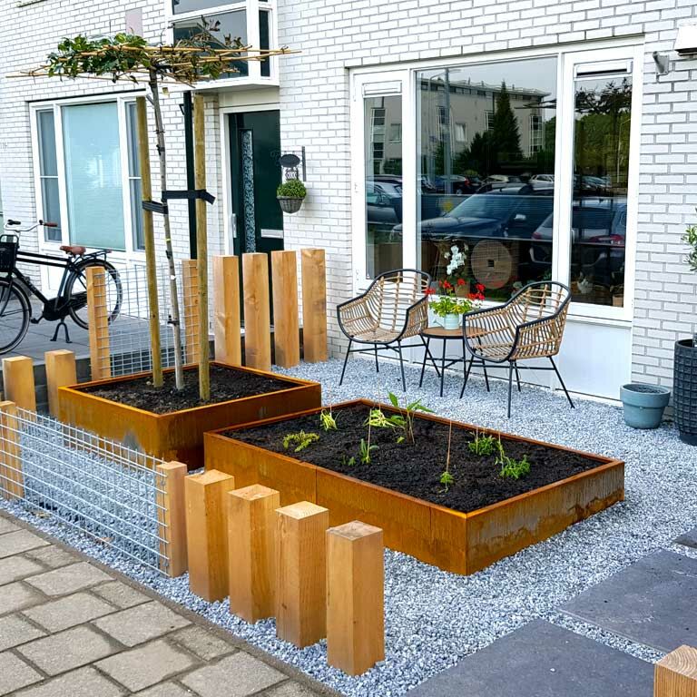 Corten čelična tegla za cvijeće Texas xxl 200 x 120 cm