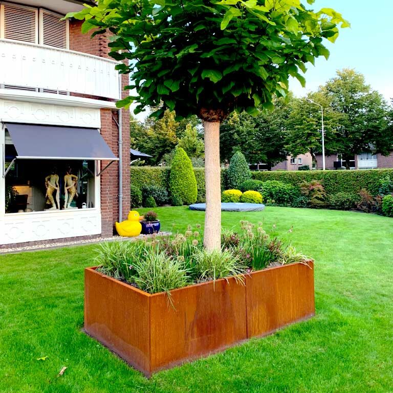 Corten čelična tegla za cvijeće Texas xxl 200 x 120 cm
