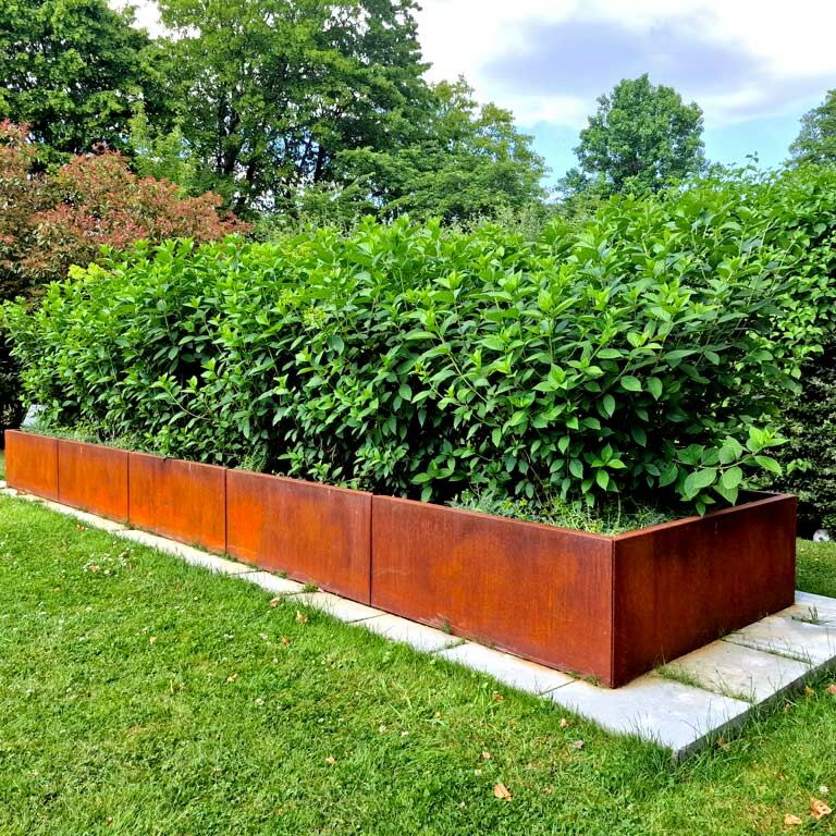 Corten čelična tegla za cvijeće Texas xxl 300 x 40 cm