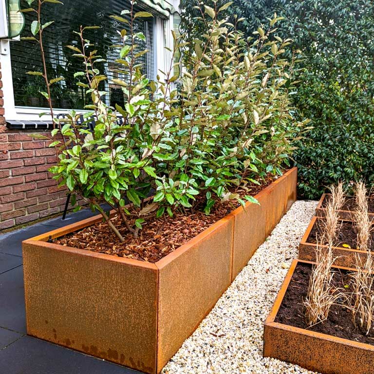 Corten čelična tegla za cvijeće Texas xxl 320 x 50 cm