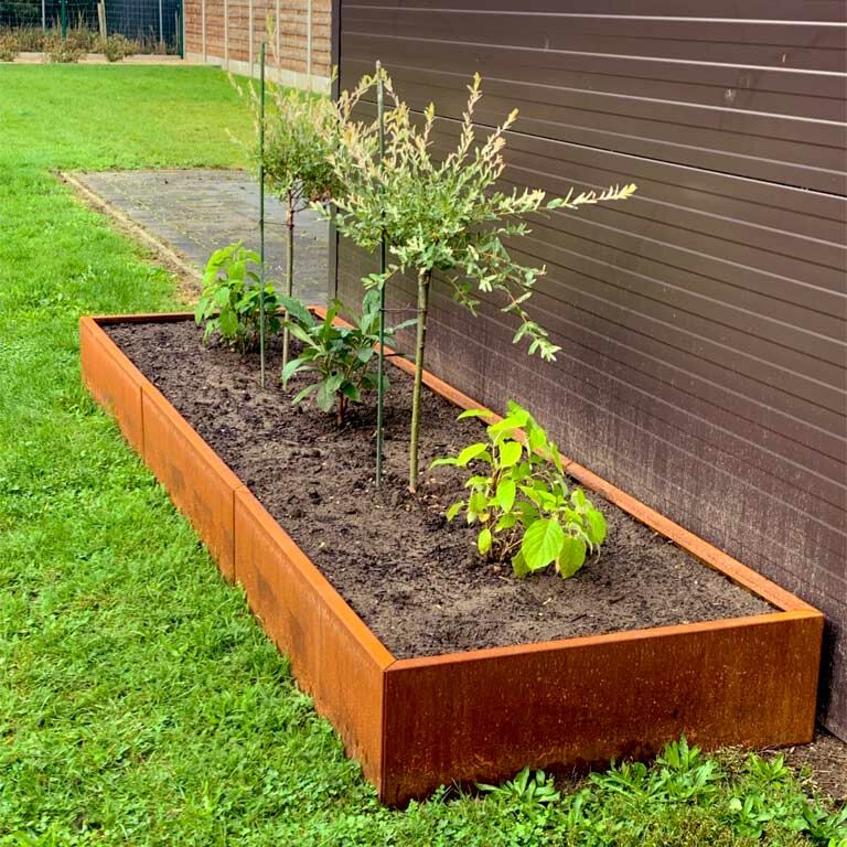 Corten čelična tegla za cvijeće Texas xxl 360 x 120 cm