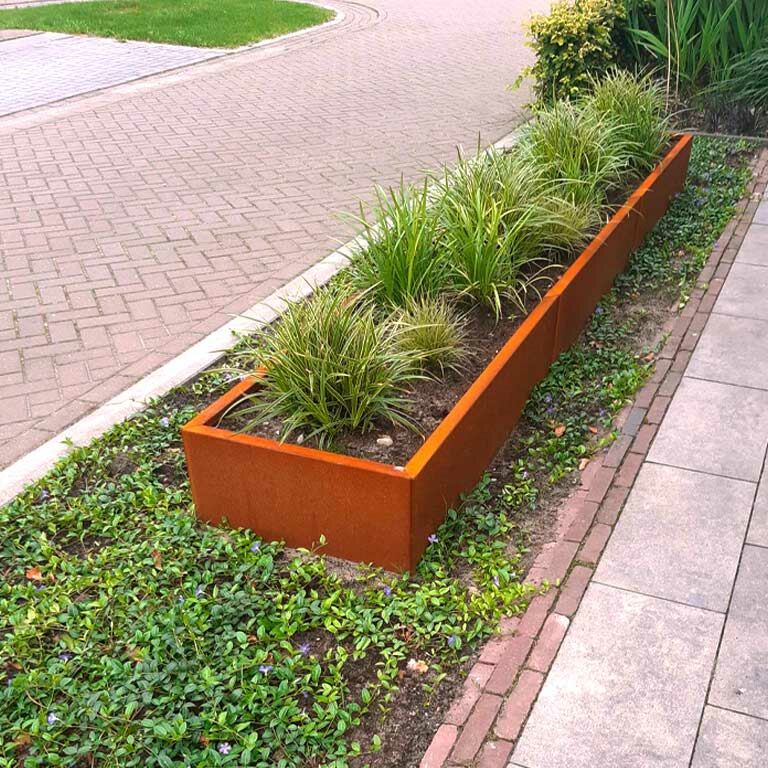 Corten čelična tegla za cvijeće Texas xxl 360 x 60 cm