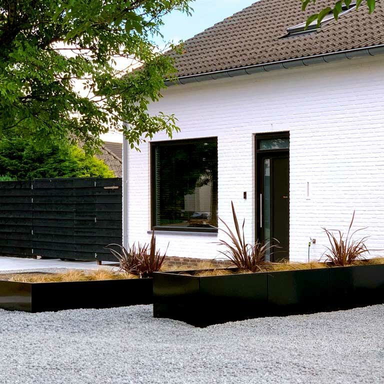 Praškasto lakirana čelična tegla za cvijeće Texas xxl 500 x 100 cm