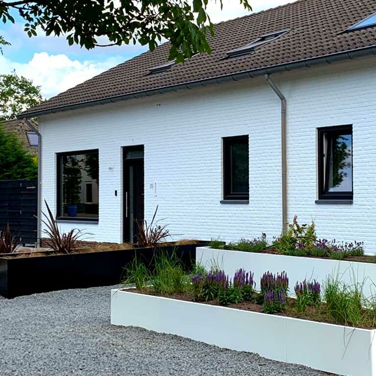 Praškasto lakirana čelična tegla za cvijeće Texas xxl 500 x 50 cm