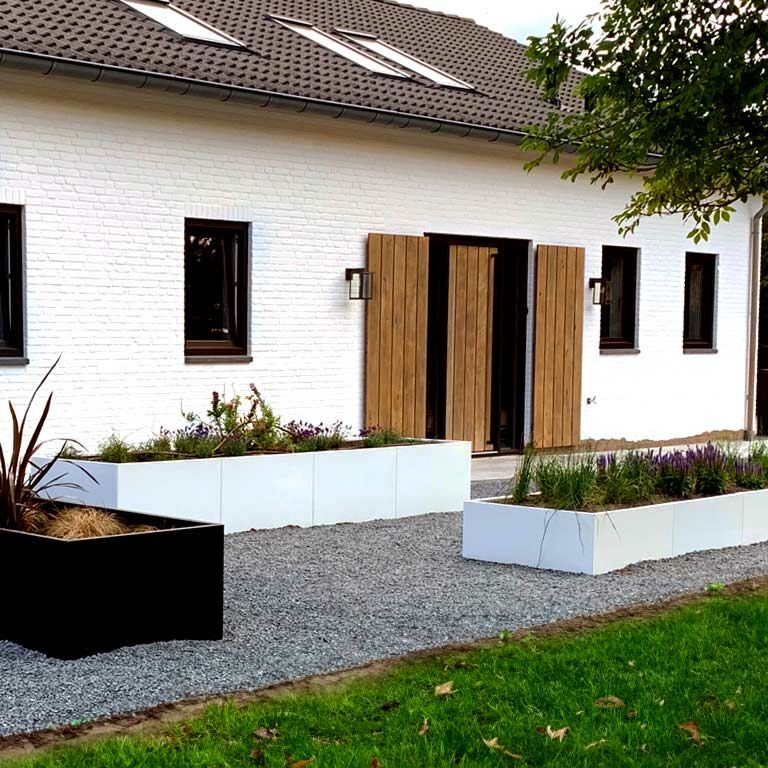 Praškasto lakirana čelična tegla za cvijeće Texas xxl 500 x 120 cm