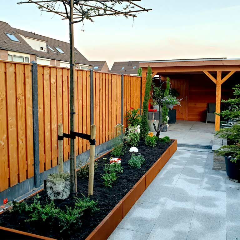 Corten čelična tegla za cvijeće Texas xxl 500 x 120 cm