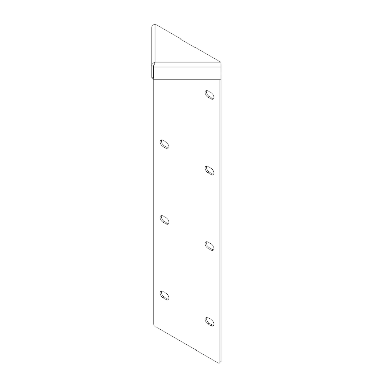Prašno premazani čelik kutni element 180° 40 cm