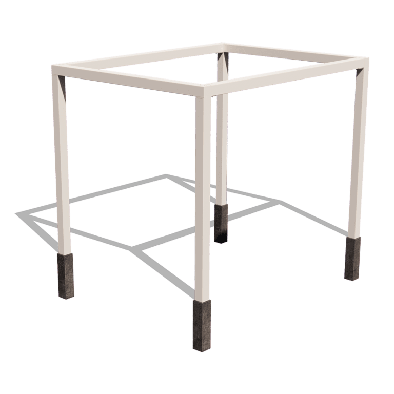 Praškasto lakirane čelična pergola kvadrat sustav 324 x 250 cm