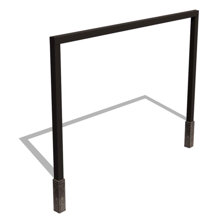 Praškasto lakirane čelična pergola ravno 400 cm