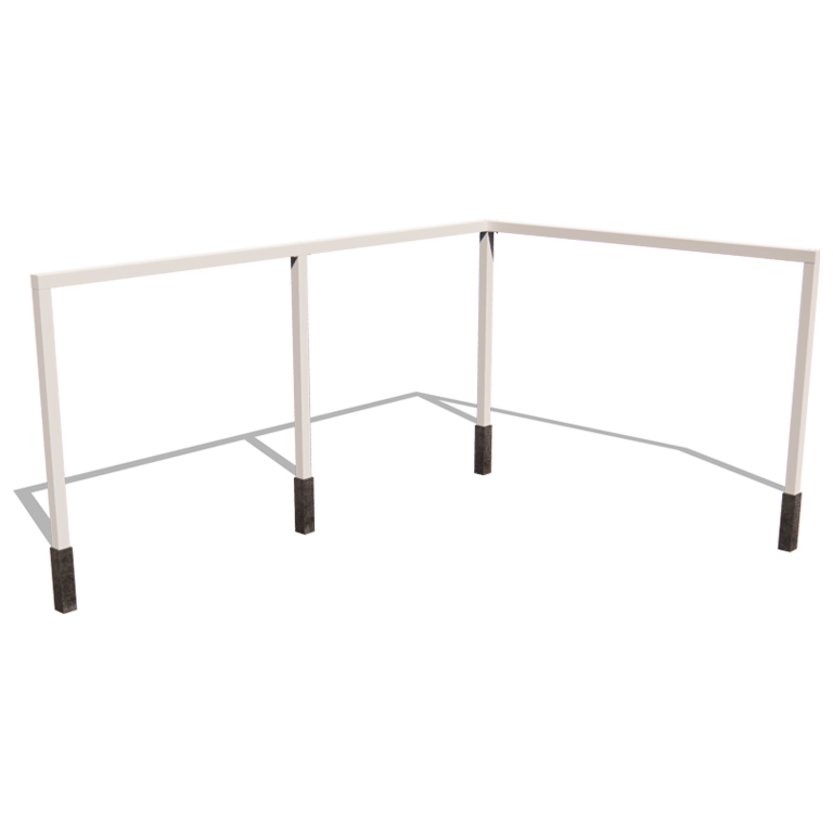 Praškasto lakirane čelična pergola kutni sustavi 600 x 412 cm