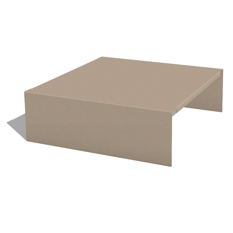 Praškasto lakiranog čelika platforma za tegla za cvijeće 60 x 61 x 20 cm