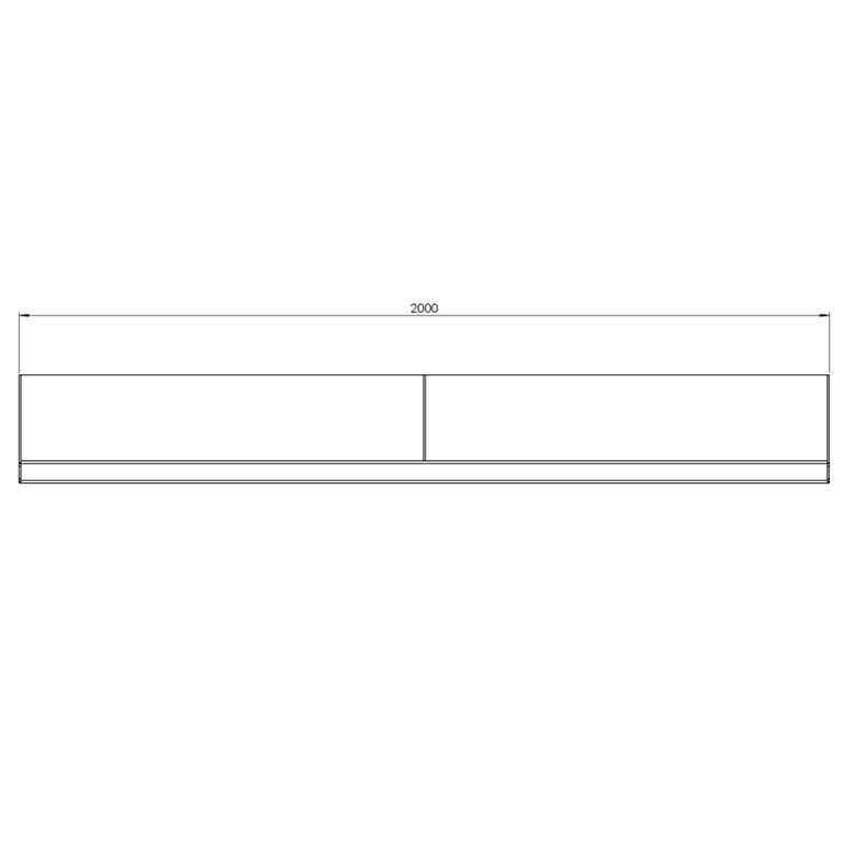 Corten čelični potporni zid ravno 200 cm (visina 30 cm)