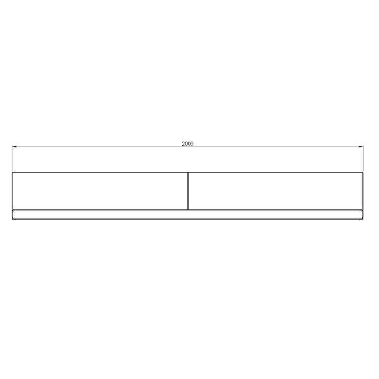 Corten čelični potporni zid ravno 200 cm (visina 40 cm)
